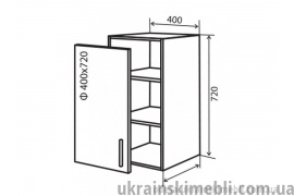 В3 Тумба 1Д 40 (Кухня Колор Міх Люкс)